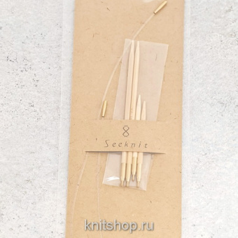 Спицы разъемные Дуалис круговые разъемные,5 и 10см 5 мм разъемные бамбуковые Shirotake KA Seeknit