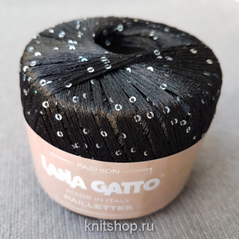 Lana Gatto Paillettes (08606 черный) 100% полиэстер (пайетки) 25 г/195 м