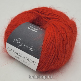 Casagrande Angora 80 (09.028 красный) 80% ангора, 20% па 25г/112м