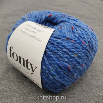 Fonty Super Tweed (08 синий) 95% меринос, 5% мохер 50 г/110 м