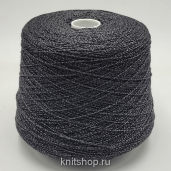 Cariaggi Cash Seta Catenella (652 антрацит меланж) 70% кашемир, 30% шёлк 220м/100гр шнурок
