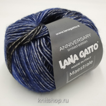 Lana Gatto Maestrale (9020) 75% хлопок, 16% меринос, 9% кашемир 50г/145м