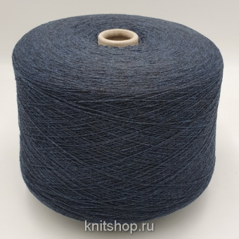 Unicas (Blu Mel петроль меланж) 90% меринос, 10% кашемир 2/28 1400м/100гр