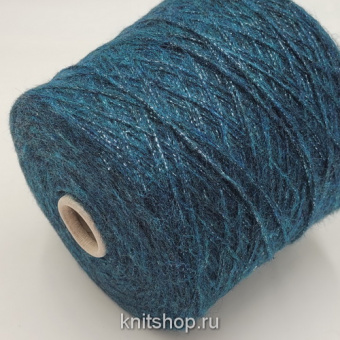 Filpucci Museo Light (1521 Petrolio петроль) 39%меринос 15%люрекс 31%па 15%пл 460м/100гр шнурок