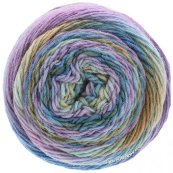 Lana Grossa Meilenweit 100 Color Mix Multi (8002) 75% шерсть мериноса, 25% па 100г/400м