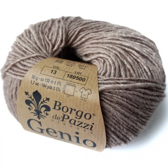Borgo de'Pazzi Genio (13) 50% меринос, 20% кид мохер, 30% бамбук 50 г/150 м