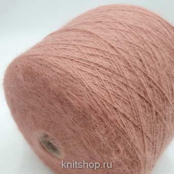 Pura Lana Italia Angora 80 (Nocciola пыльная роза) 80% ангора, 20% па 2/16 800м/100гр