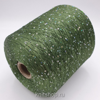Paillettes (Muschio хвойный) 93% полиамид, 7% пайетки 800 м/100гр