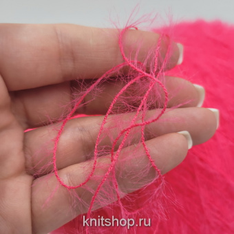 Pinori Filati Trendy (LolliPop розовый неон) 100% нейлон 800м/100гр травка, мех, лебяжий пух