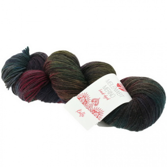 Lana Grossa Meilenweit 100 Merino Hand Dyed (404) 80% меринос, 20% полиамид 100 г/420 м