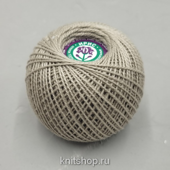 Ирис (6601 серо-бежевый) 100% хлопок мерсеризованный 25гр/150м