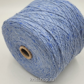 Filati Buratti Seta Lana 53561 (Blu 3 голубой) 60% шелк тусса, 40% меринос 2/7 350м/100гр твид