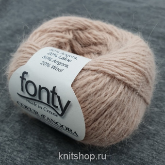 Fonty Coeur Dangora (238 чайная роза) 80% ангора, 20% меринос 25 г/108 м