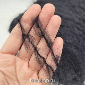 Filpucci Feather XL (19290 черный) 30% суперкидмохер 30% альпака 26%меринос 14% па 200м/100гр