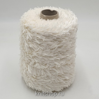 Bottega V Raffia (Greggio сливочный) 97% вискоза, 3% па, 30мм, 50м/100гр фантазийная