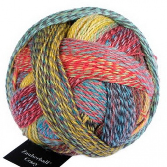 Schoppel Zauberball Crazy (1153-2429) 75% шерсть, 25% па 100г/420м