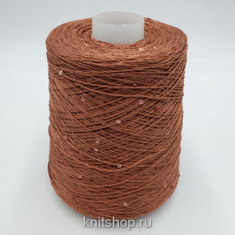 Cotton 2Sequins (405 античная роза) 100% хлопок, пайетки 2-х оттенков 480 м/100гр