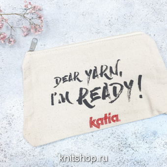 Проектная сумочка (косметичка) Katia, хлопок 25х17х0,5 см