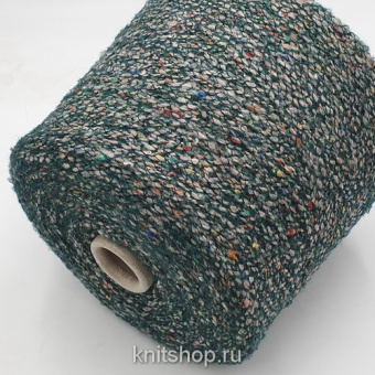 Lineapiu Jasper (84011 т-изумруд) 40%меринос, 10%хлопок, 8%шёлк, 20%полиакрил 16%пл, 6%па 200м/100гр