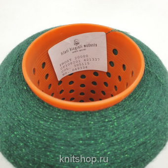 Biagioli Modesto Frost (305115 зеленый) 85% кашемир, 15% люрекс 2000м/100гр