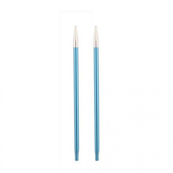 Спицы 10 см 3,5 мм укороченные съемные Zing Knit Pro, алюминий, хризолитовый