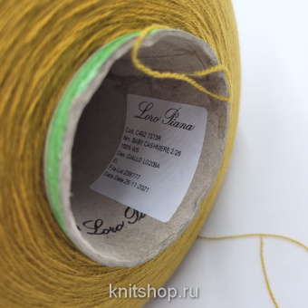 Loro Piana Baby Cashmere (Giallo горчица) 100% бэби кашемир 2/26 1300м/100г