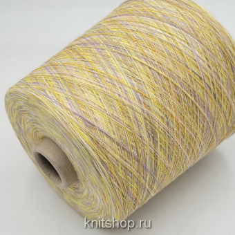 Lanificio del Olivo Chloe (19-2 желтая лаванда мультиколор) 100% хлопок мако 2/50 2500м/100гр