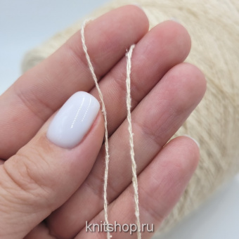Bourette Silk (2004 светло-бежевый) 100% шелк буретный 2/15 750м/100гр