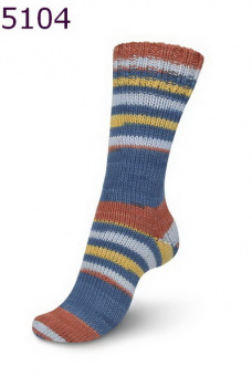 Regia Talking Lines Color 6-Ply (5104) 75% меринос, 25% полиамид 150г/375м