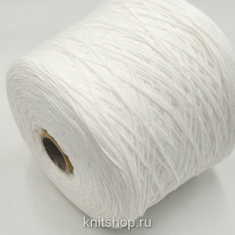 Ecafil Alicudi (100500 белый) 100% хлопок 350м/100гр лента