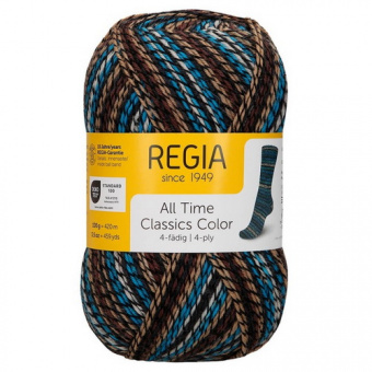 Regia All Time Classics Color (04135) 75% меринос, 25% полиамид 100г/420м