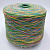 Moma Multicolor (7 радужный зеленый мультиколор) 76% хлопок, 24% па 600м/100гр реснички