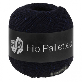 Lana Grossa Filo Paillettes (15) 55% хлопок, 39% полиэстер, 6% па, пайетки 50гр/155м