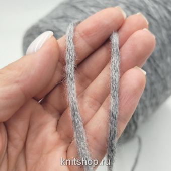 Fabifil BabySoft (11029 серый меланж) 46% альпака, 20% меринос, 34% па 380м/100гр шнурок