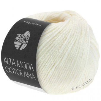 Lana Grossa Alta Moda Cotolana (018) 45% хлопок pima, 45% мериноc, 10% па 50 г/150 м