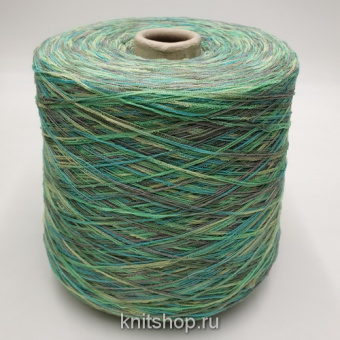 Moma Multicolor (3 нефрит мультиколор) 76% хлопок, 24% па 600м/100гр реснички