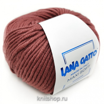 Lana Gatto Maxi Soft (14445 ягодный сорбет) 100% меринос экстрафайн 50 г/90 м
