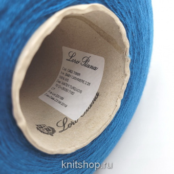 Loro Piana Baby Cashmere (Water Turquois 220189 лазурный) 100% бэби кашемир 2/26 1300м/100г