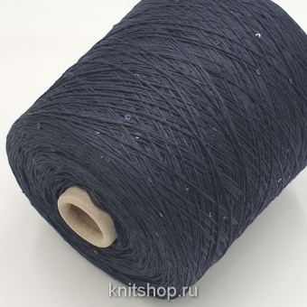Stock Missoni Lino Paillettes (16 темно-синий) 100% лён, пайетки 3мм 250м/100гр