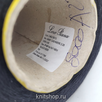 Loro Piana Baby Cashmere (New Black черный) 100% бэби кашемир 2/26 1300м/100г