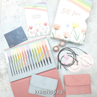 Набор съемных спиц Self Love со сменными лесками, дерево, 8 видов спиц (3,5;4;4,5;5;5,5;6;7:8мм)