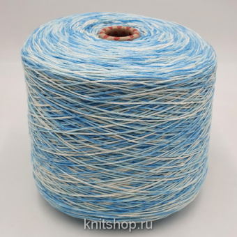 Roller Multicolor (003 голубой мультиколор) 70% хлопок, 30% полиакрил 360м/100гр шнурок