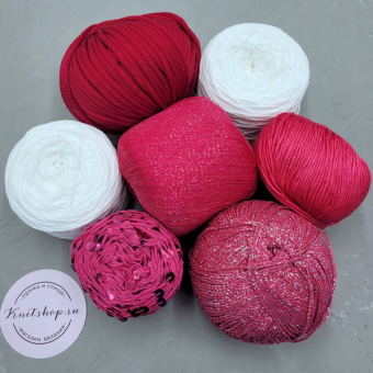 Набор пряжи Фуксия 2 (350гр)