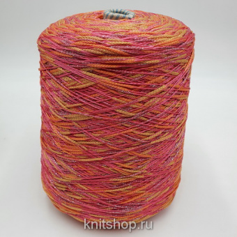 E Miroglio 56197 (V76 коралл) 93% вискоза, 4% люрекс, 3% па 300м/100гр шишечки фантазийная