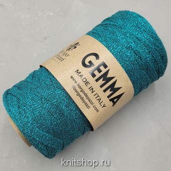 Borgo de'Pazzi Gemma (14 нефрит) 52% металлизированный люрекс, 48% па 150г/100м пряжа для сумок