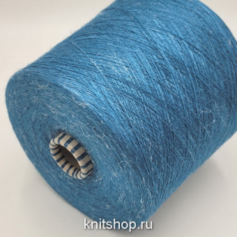Zegna Baruffa Atena Soft Agnona (018734 морская волна) 30%кашемир 60% шёлк, 10% лён 3/80 2666м/100гр