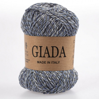 Borgo de'Pazzi Giada (530 серо-синий джинс) 32% вискоза, 53% акрил, 8% люрекс, 7% нейлон 50гр/150м