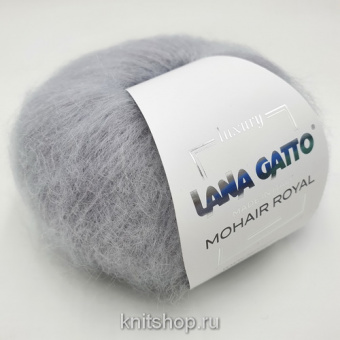 Lana Gatto Mohair Royal (09368 жемчужно-серый) 80% мохер, 20% нейлон 25 г/215 м