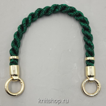 Borgo de'Pazzi Ручка для сумки (изумруд) длина 35см