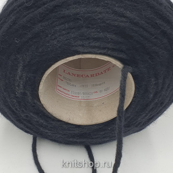 Lanecardate Feltro (60 Nero черный) 25%ангора, 75%меринос суперфайн 110м/100гр пряжа для валяния